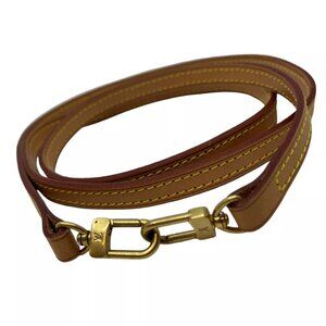 LOUIS VUITTON Tanned leather Shoulder Strap Brown